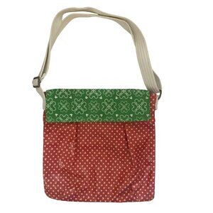 Disney Parks MICKEY MOUSE Red & Green Crossbody Bag Handbag VGUC